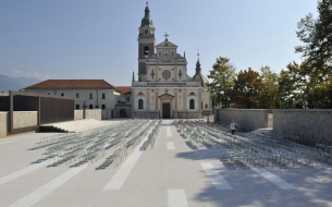 Open air altar in brezje